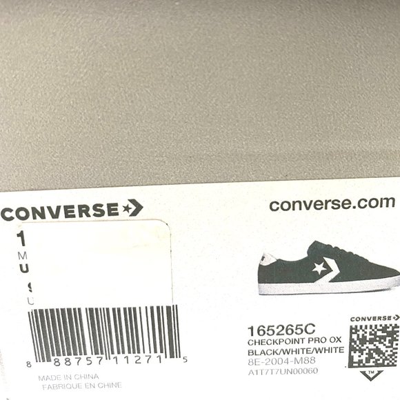 💖MEGA SALE💖Converse Checkpoint Pro Black Suede Low Sneakers Men's 165265C - Picture 10 of 11